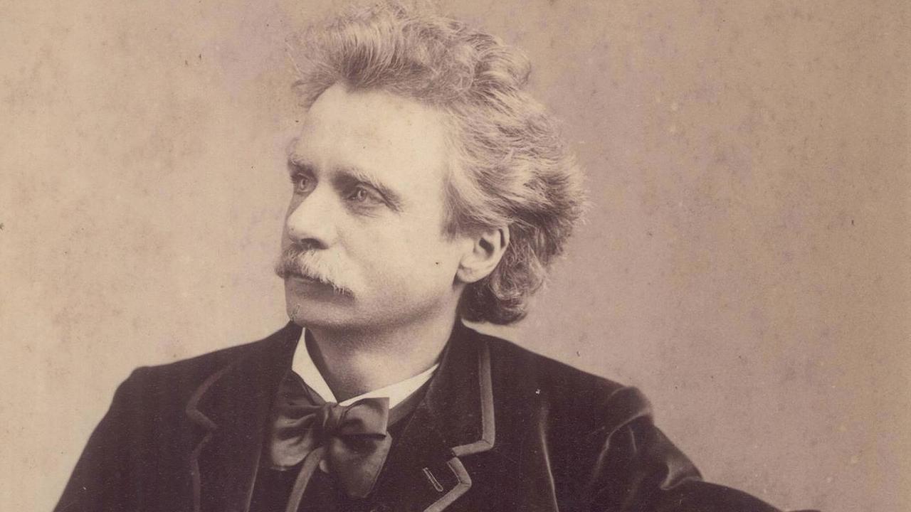 Der norwegische Komponist Edvard Grieg (1843-1907)