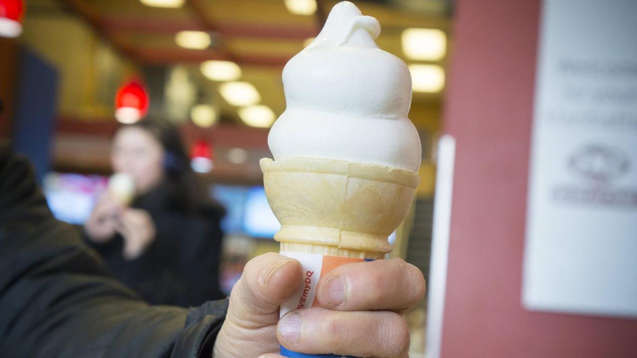 Eis aus einem Fast-Food-Restaurant