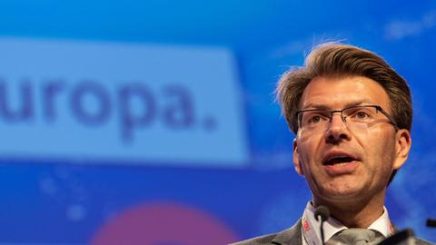 Der CDU-Politiker Daniel Caspary auf einem Landesparteitag der CDU in Baden-Württemberg.