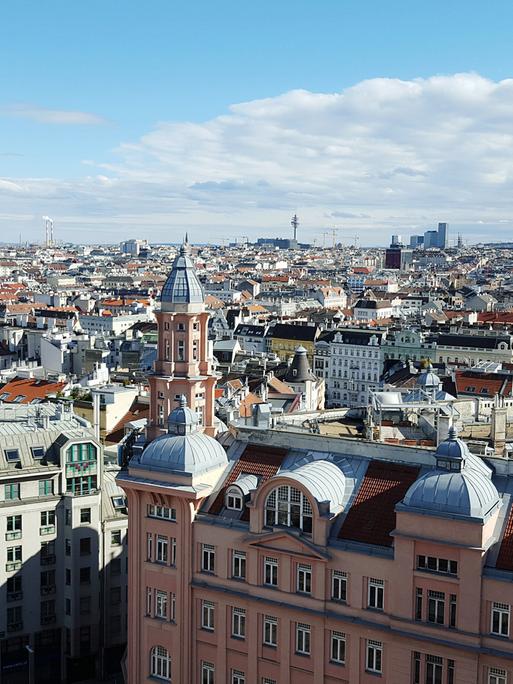 Blick über die österreichische Hauptstadt Wien