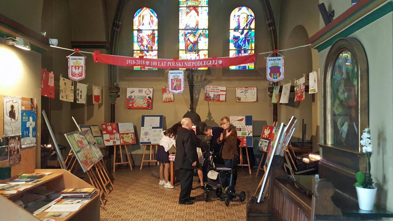 Blick in die Kirche am Kreuzberger Südstern, der Heimat der polnischen katholischen Community; sie steht auf einem Grundstück des Vatikanstaats.