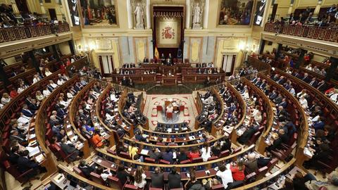 Das spanische Parlament in Madrid