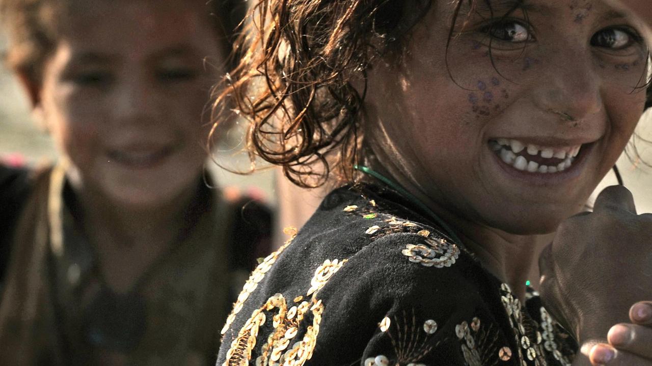 Kinder in einem Flüchtlingscamp in Kabul.