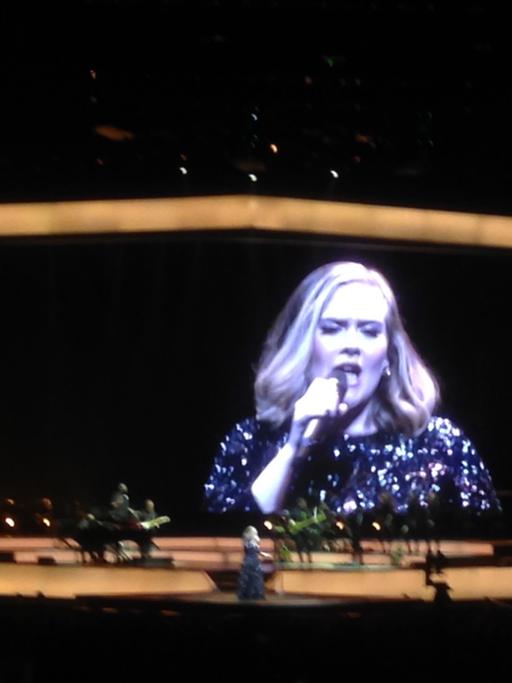 Adele bei ihrem Konzert in der Berliner O2-World