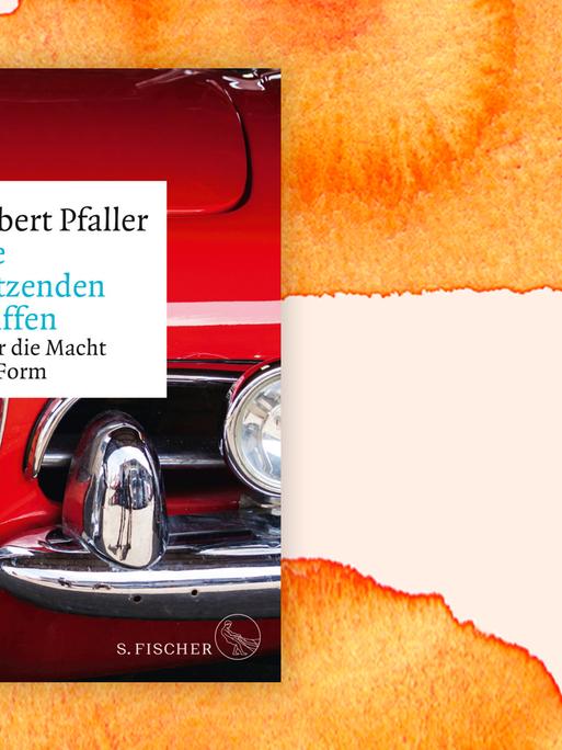 Auf dem Buchcover zu Robert Pfallers "Die blitzenden Waffen" ist die rote Front eines alten Alfa Romeos zu sehen.