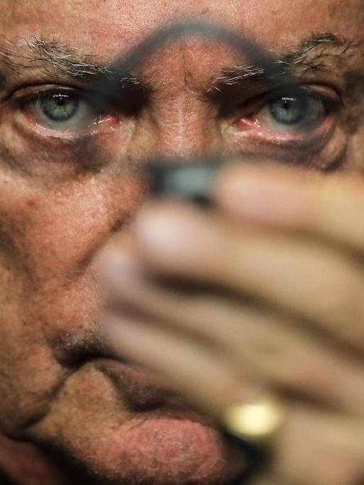 Der Schauspieler Udo Kier, aufgenommen in Cannes