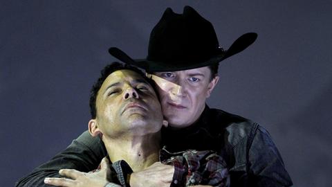 Großes Kino: Tenor Tom Randle (v.) und  Bassbariton Daniel Okulitch in der Opernfassung von "Brokeback Mountain"