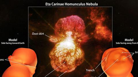 3D-Modell vom Eta-Carinae-Nebel