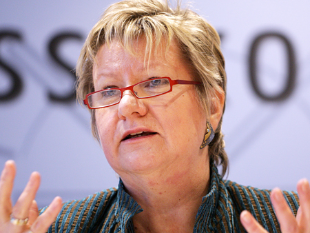 Die nordrhein-westfälische Schulministerin Sylvia Löhrmann (Grüne)