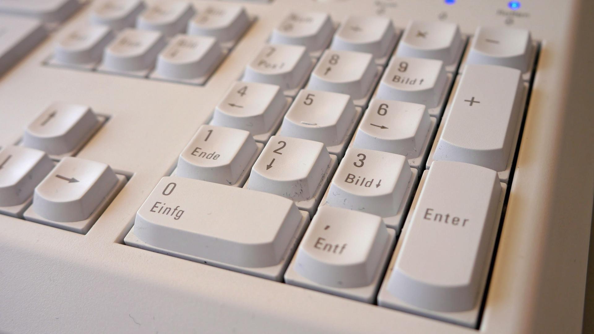 Eine Computertastatur