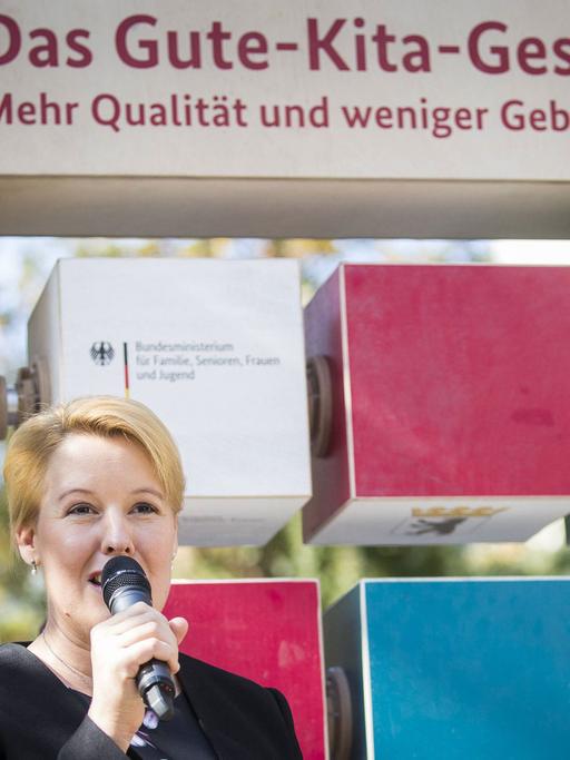 Bundesfamilienministerin Franziska Giffey stellt "Gute-Kita-Gesetzes" in Berlin vor.