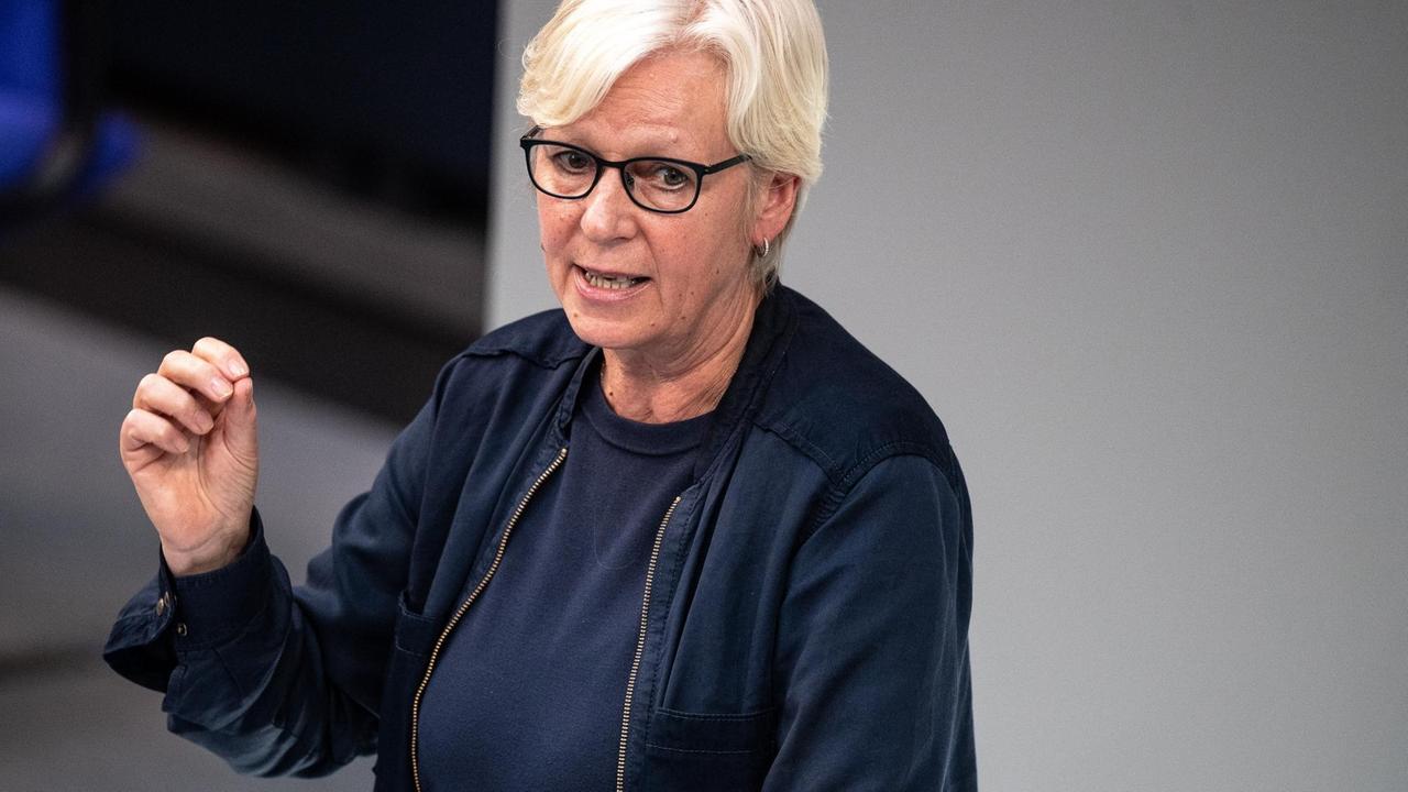 Maria Klein-Schmeink (Bündnis 90/Grüne) während einer Rede im Deutschen Bundestag
