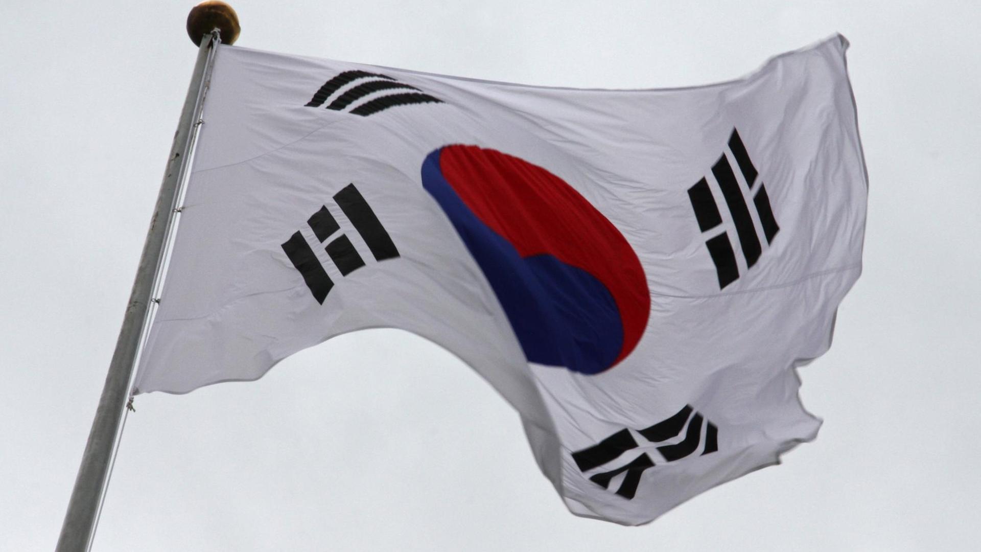 Die Flagge Südkoreas