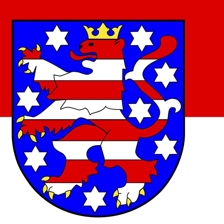 Das Wappen des Bundeslandes Thüringen