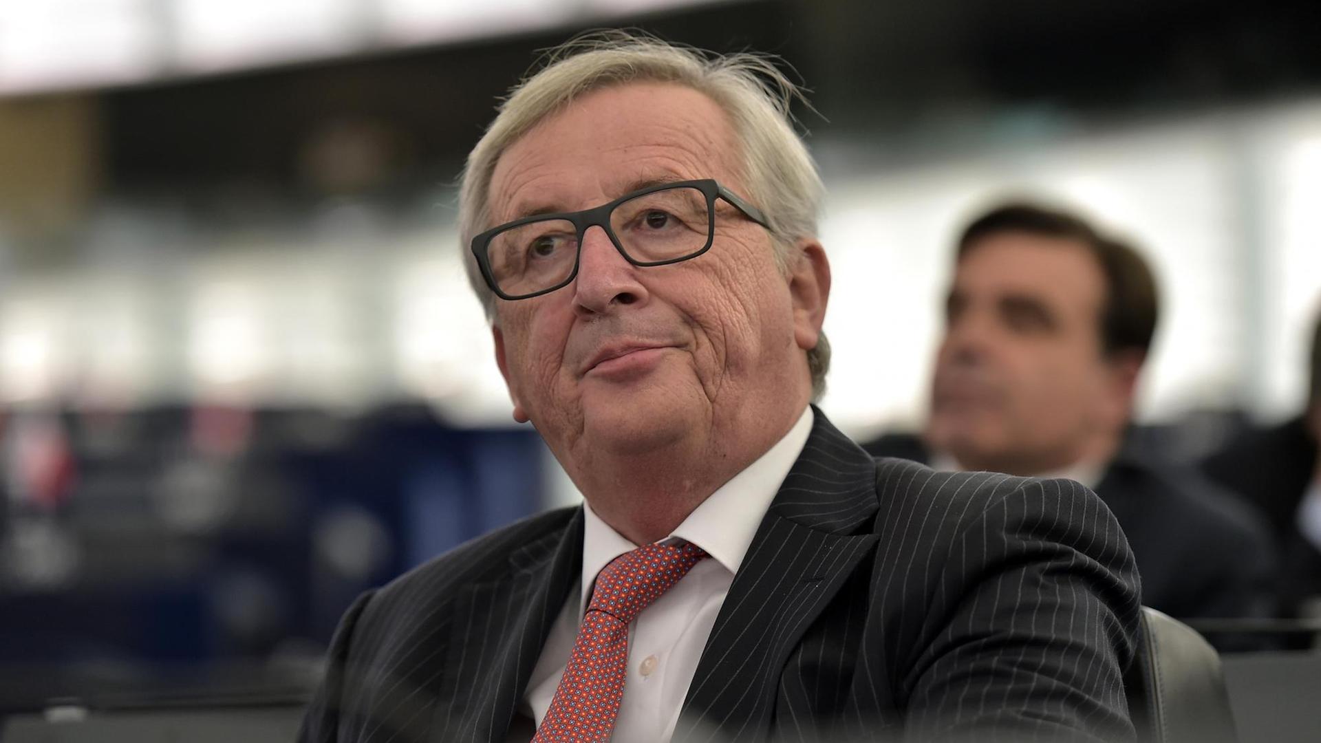 EU-Kommissionspräsident Jean-Claude Juncker während einer Sitzung des Europaparlaments.