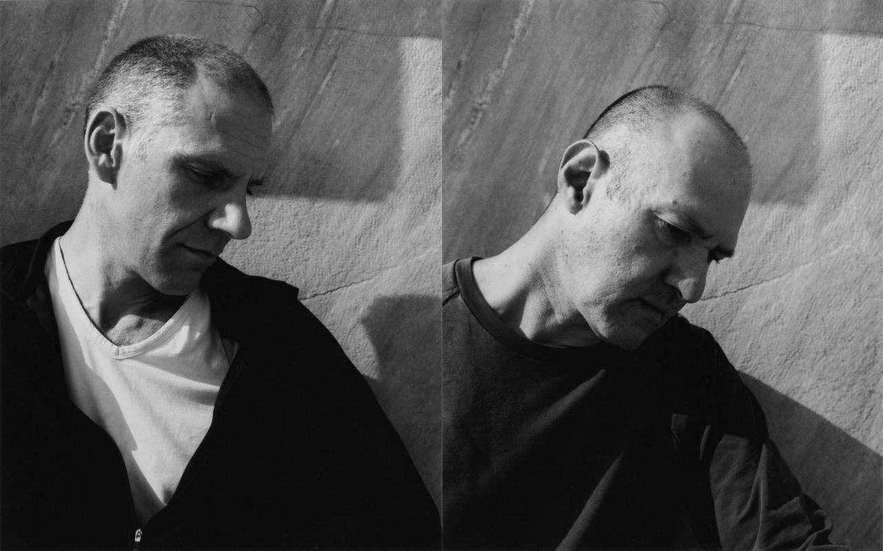 Portraitfoto der beiden Künstler Michel Gholam, links, Wolfgang Prinz, rechts
