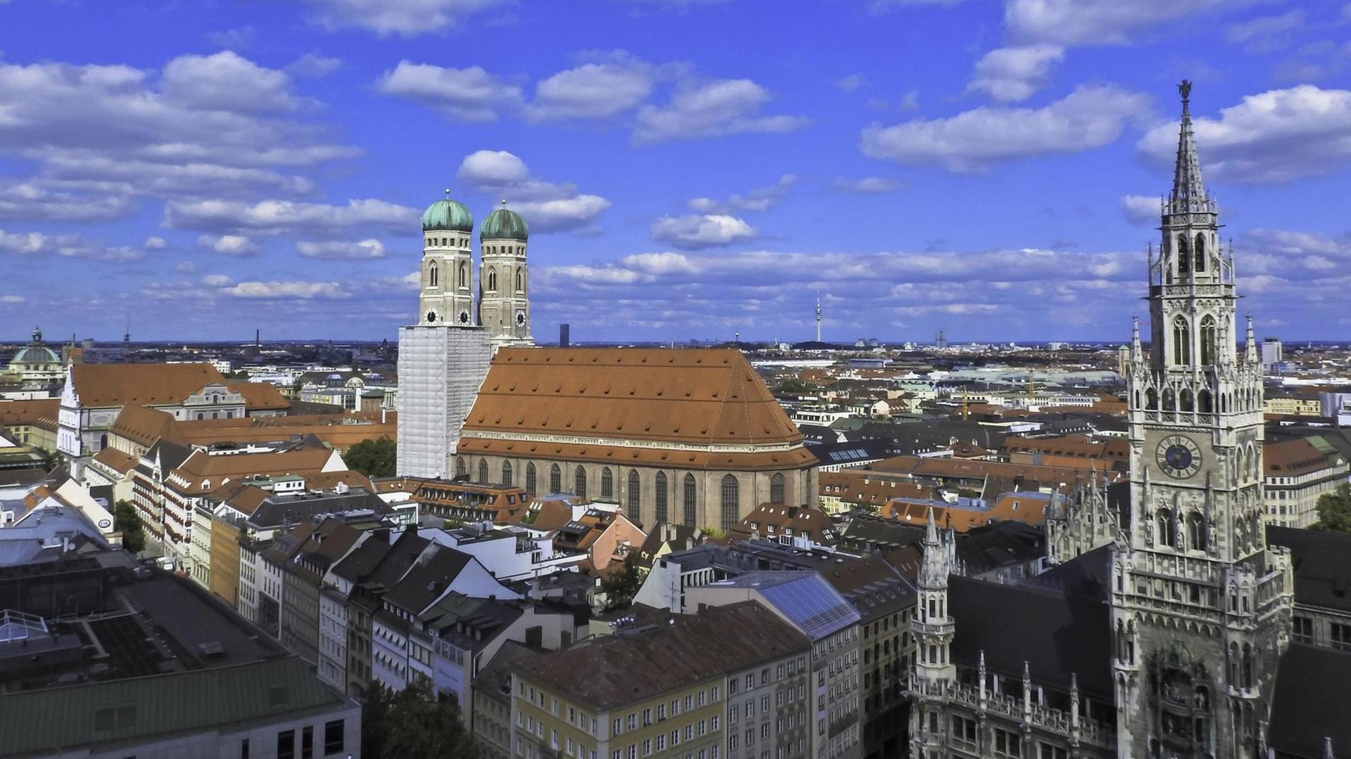 Vogelperspektive der Stadt München