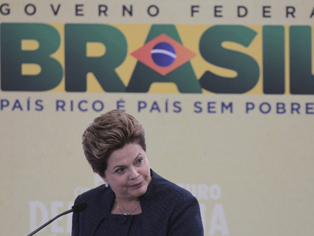 Die Präsidentin Brasiliens, Dilma Rousseff.