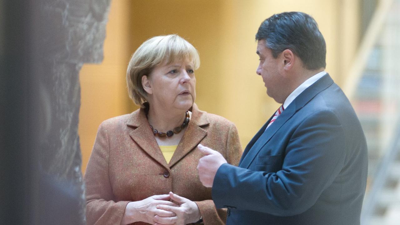 CDU-Chefin Merkel und SPD-Chef Gabriel (Bild: dpa/picture-alliance)