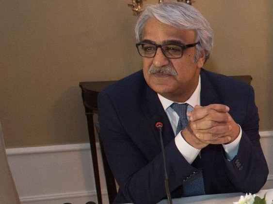 Der HDP-Abgeordnete Mithat Sancar in der Residenz des deutschen Botschafters in Ankara, Türkei. 