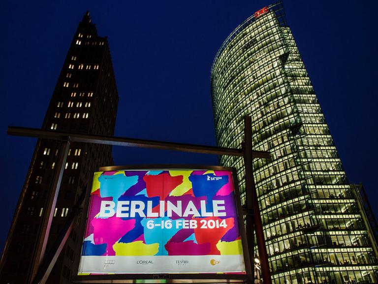 Berlinale-Plakate am Potsdamer Platz am 29. Januar 2014