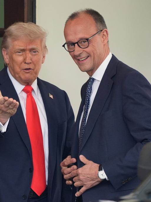 Donald Trump und Friedrich Merz im Oval Office (05.06.2025)
