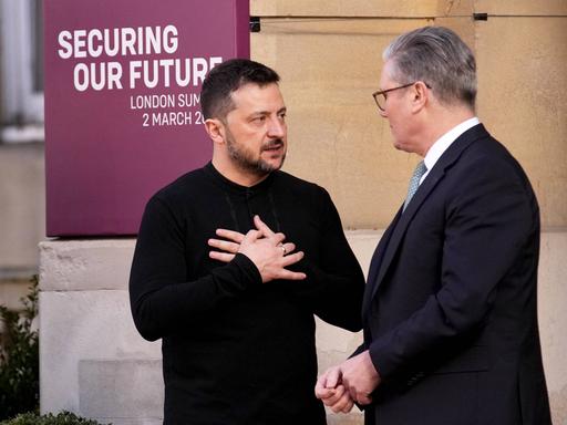 Ukraines Präsident Selenskyj und der britische Premier Starmer. Ukraines Präsident Selenskyj und der britische Premier Starmer.