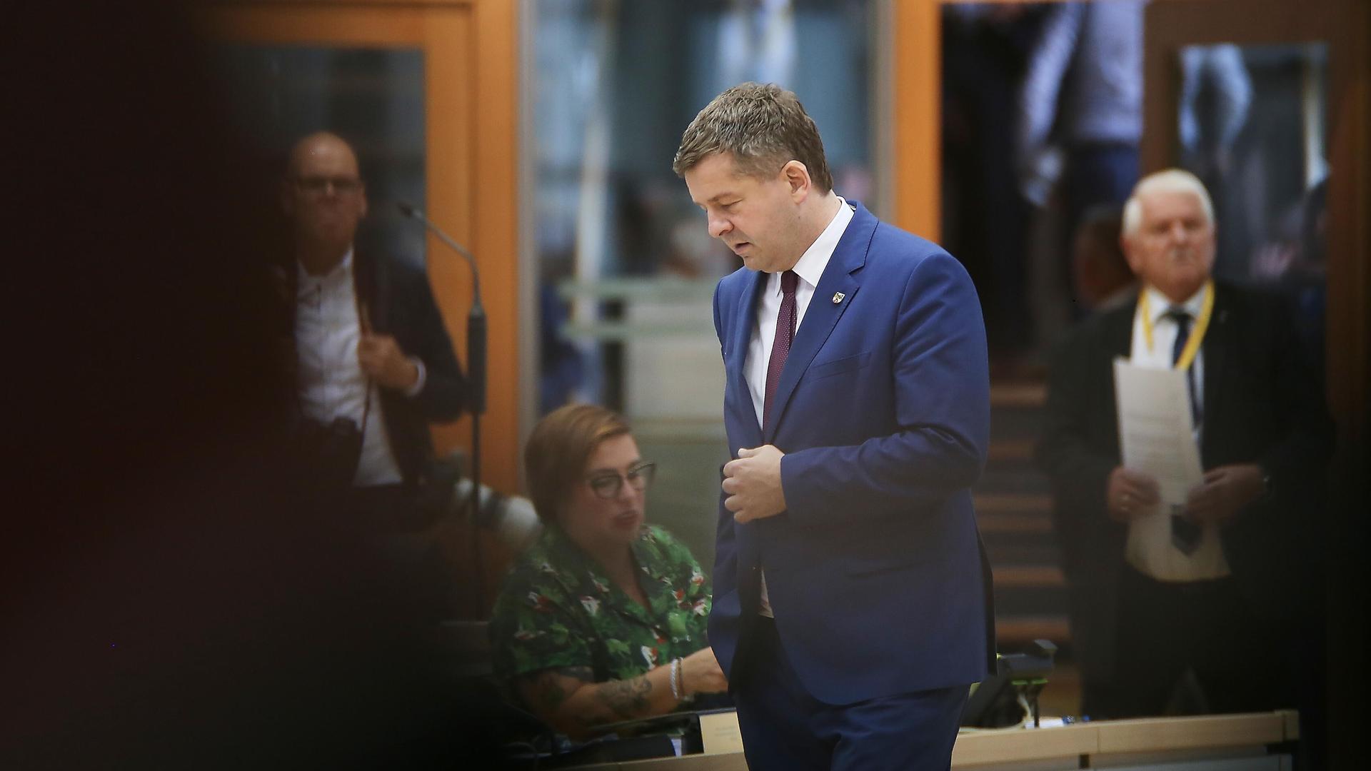Sven Schulze, CDU in Magdeburg, Sachsen-Anhalt, Deutschland: Konstituierende Sitzung des Landtags am 06.10.2026 Sven Schulze, CDU in Magdeburg, Sachsen-Anhalt, Deutschland: Konstituierende Sitzung des Landtags am 06.10.2026