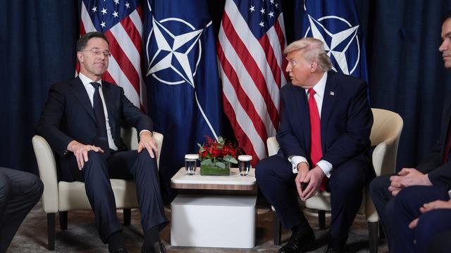 US-Präsident Trump spicht mit mit NATO-Generalsekretär Rutte