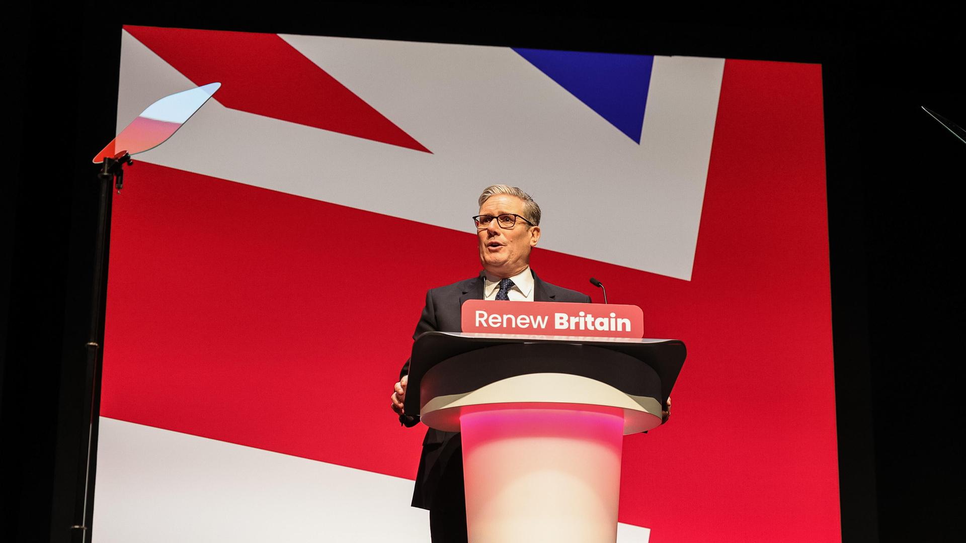Britischer Premierminister Keir Starmer spricht während der Jahreskonferenz der Labour Party 2025 in Liverpool (Vereinigtes Königreich, 28.09.2025) Britischer Premierminister Keir Starmer spricht während der Jahreskonferenz der Labour Party 2025 in Liverpool (Vereinigtes Königreich, 28.09.2025)