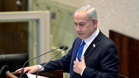 Der israelische Premierminister Benjamin Netanjahu spricht in der Knesset (Jerusalem, 26.02.2026)