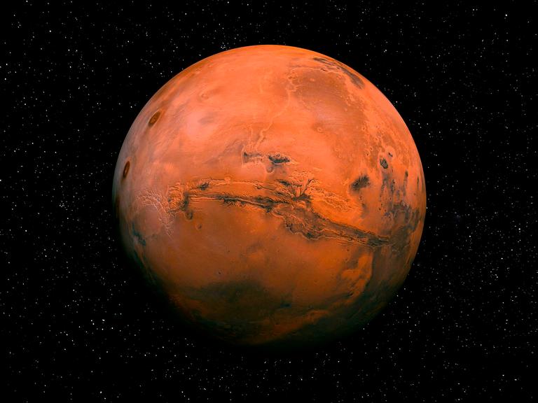 Der Mars, auch bekannt als "der rote Planet"