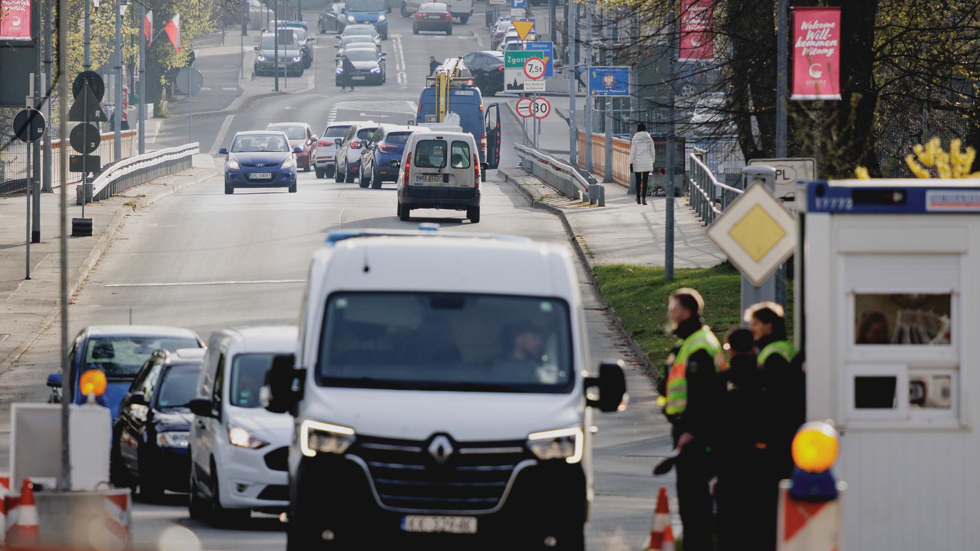Grenzkontrollen an der polnischen Grenze in Goerlitz (10.04.2026)