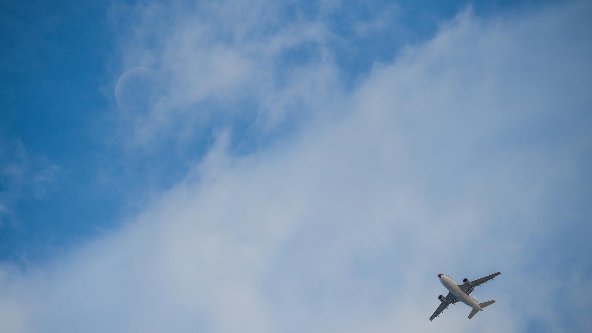 Ein Airbus A310 der spanischen Luftwaffe in der Luft