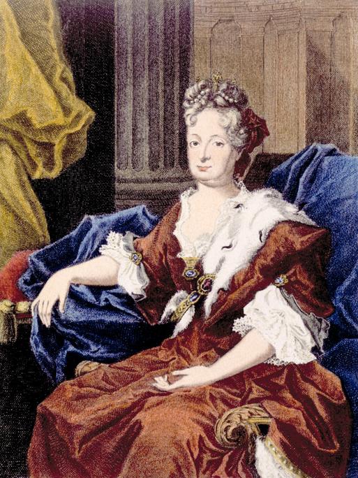 Sophie von Hannover in einem Kupferstich