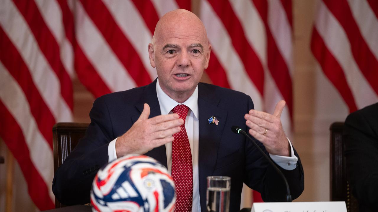 Gianni Infantino, Präsident der Fifa Anfang Mai 2025 im Weißen haus in Washington.