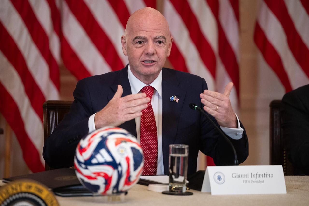 Gianni Infantino, Präsident der Fifa Anfang Mai 2025 im Weißen Haus in Washington.