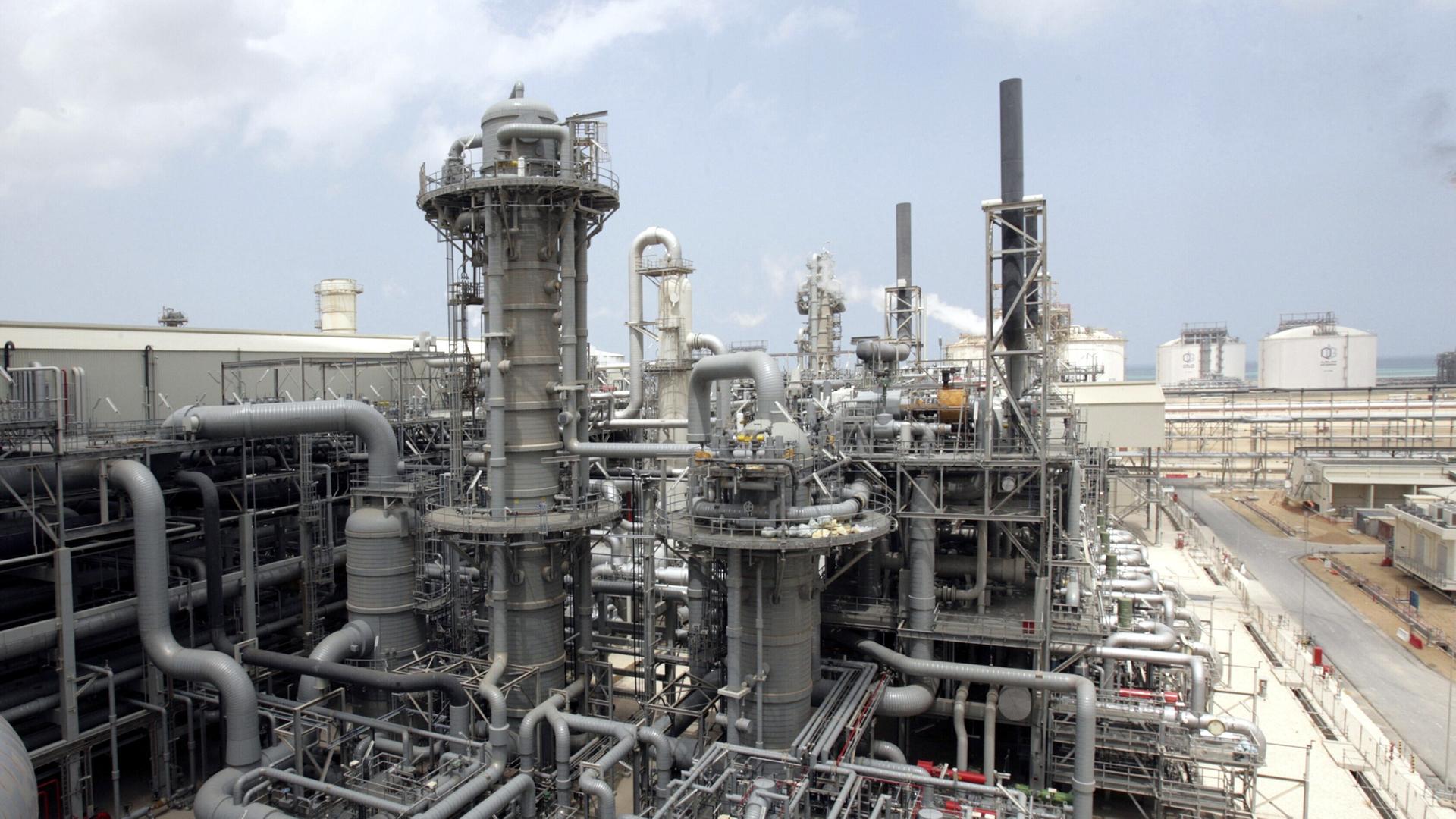 Die Produktionsanlage 4 der Flüssigerdgas-Anlage (LNG) in Ras Laffan, Katar.