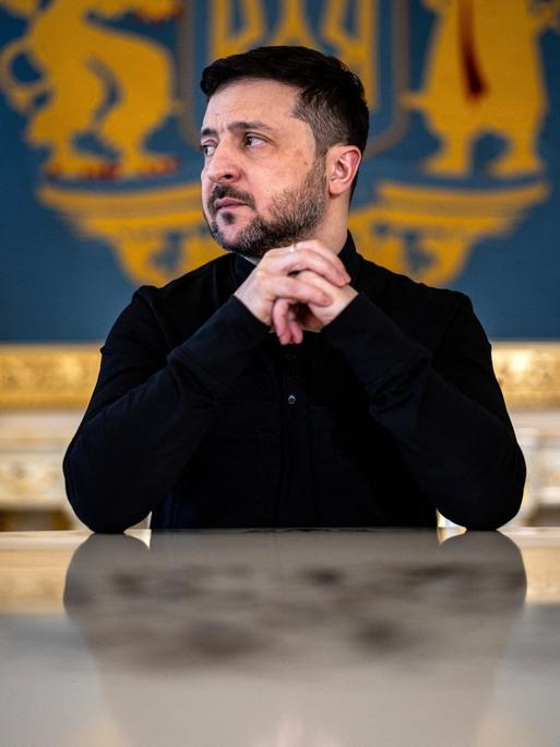 Wolodymyr Selenskyj, der Präsident der Ukraine, am 20. Februar 2026 in Kiew