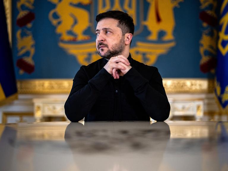 Wolodymyr Selenskyj, der Präsident der Ukraine, am 20. Februar 2026 in Kiew