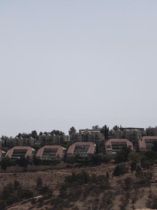 Dieses Foto zeigt einen Blick auf das Gebiet E1, ein Landstrich östlich von Jerusalem zwischen der Stadt und der Siedlung Ma'ale Adumim. Dort sollen Häuser für israelische Siedler entstehen.