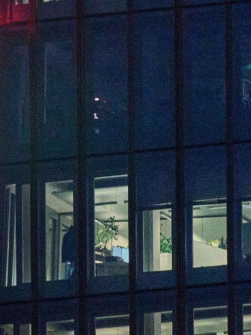 Mond über Frankfurt am Main