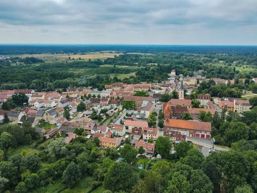 Luftbild der Stadt Zossen