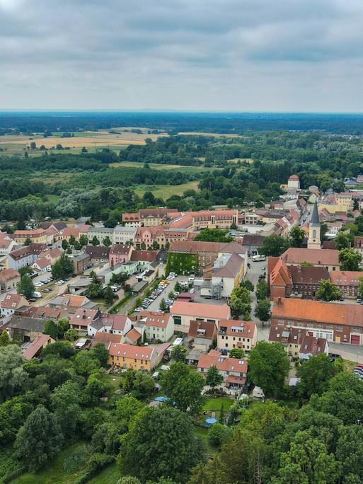 Luftbild der Stadt Zossen