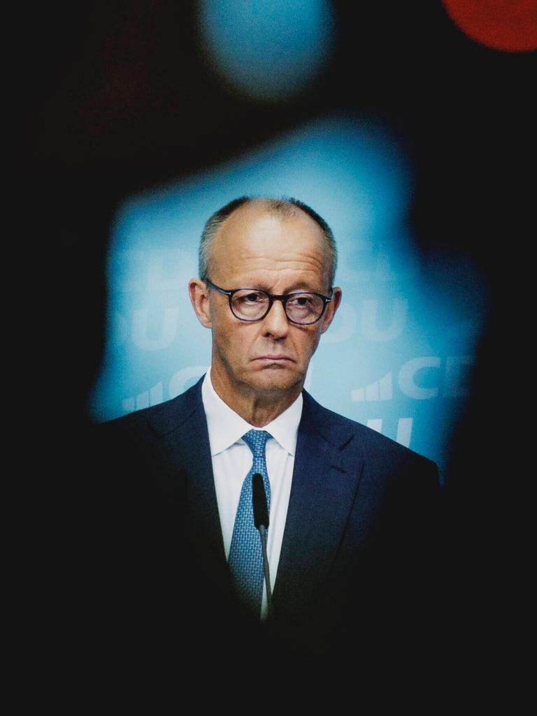 Friedrich Merz (CDU), Bundeskanzler, aufgenommen im Rahmen einer Pressekonferenz als Reaktion auf die Landtagswahl in Sachsen-Anhalt in Berlin, 07.09.2026 Friedrich Merz (CDU), Bundeskanzler, aufgenommen im Rahmen einer Pressekonferenz als Reaktion auf die Landtagswahl in Sachsen-Anhalt in Berlin, 07.09.2026