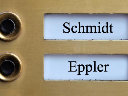 Klingelschild mit Schmidt und Eppler Klingelschild
