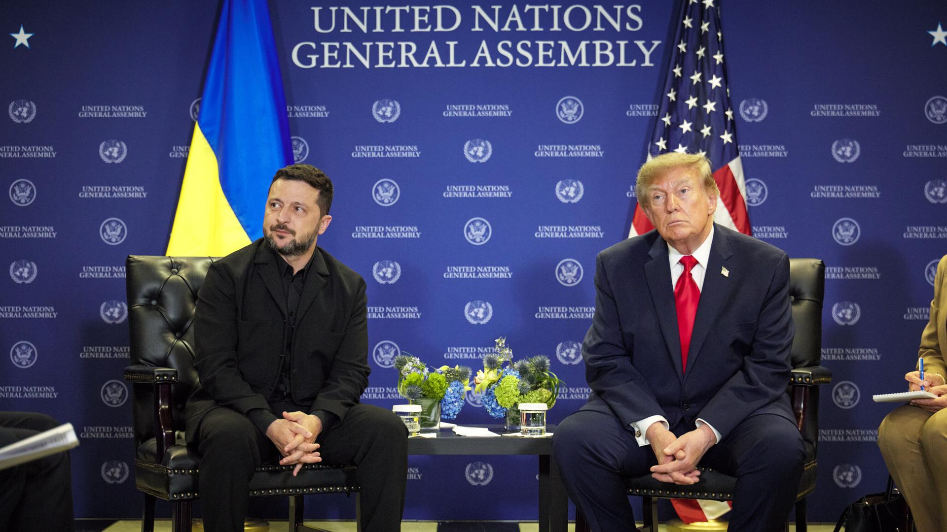 Wolodymyr Selenskyj und Donald Trump Wolodymyr Selenskyj und Donald Trump