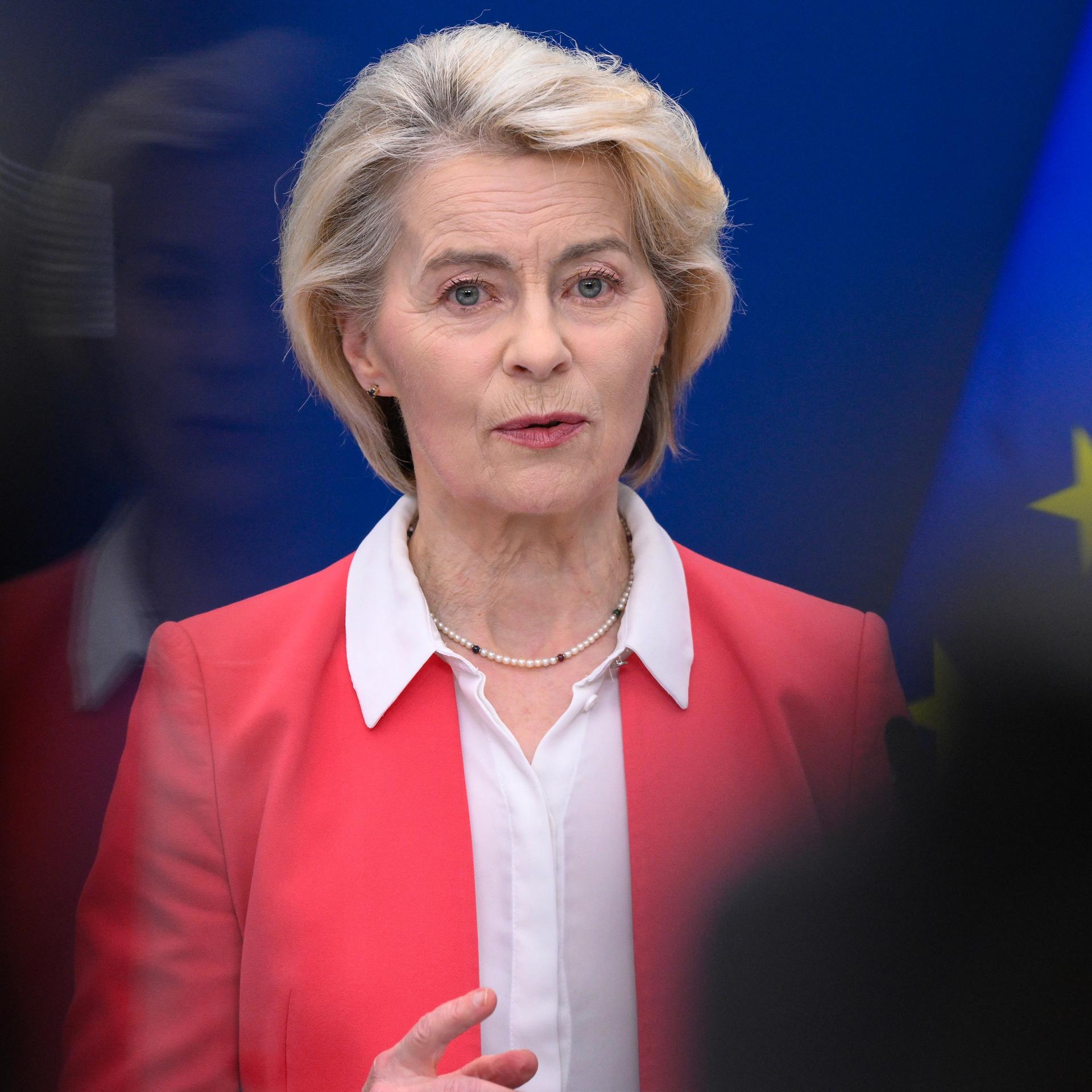 EU-Kommissions-Präsidentin Ursula von der Leyen in Brüssel.