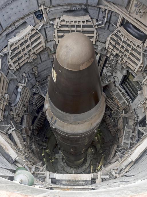 Kopf der Interkontinentalrakete, Atomrakete, Titan Missile Museum, Green Valley, Tucson, Arizona, USA, Nordamerika