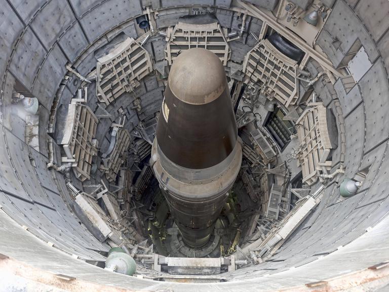 Kopf der Interkontinentalrakete, Atomrakete, Titan Missile Museum, Green Valley, Tucson, Arizona, USA, Nordamerika